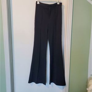 High waisted wide leg black dress pants